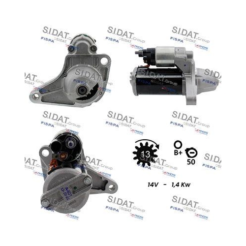Starter Sidat S12BH0882 für Alfa Romeo Fiat Lancia Jeep
