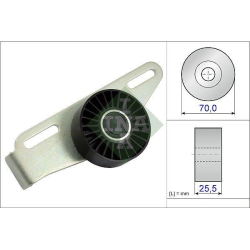 Spannrolle Keilrippenriemen Schaeffler Ina 531 0868 10 für Renault Dacia