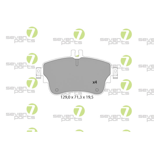 Bremsbelagsatz Scheibenbremse 7 Seven Parts SVP27810 für Mercedes Benz