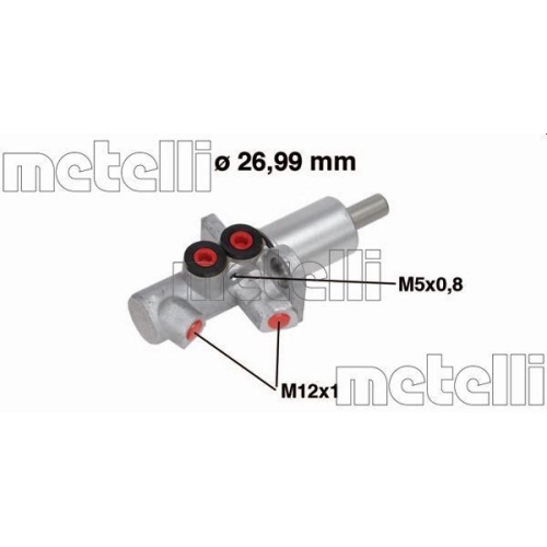 Hauptbremszylinder Metelli 05-0733 f&uuml;r Audi