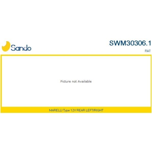 Wischermotor Sando SWM30306.1 für Fiat Hinten