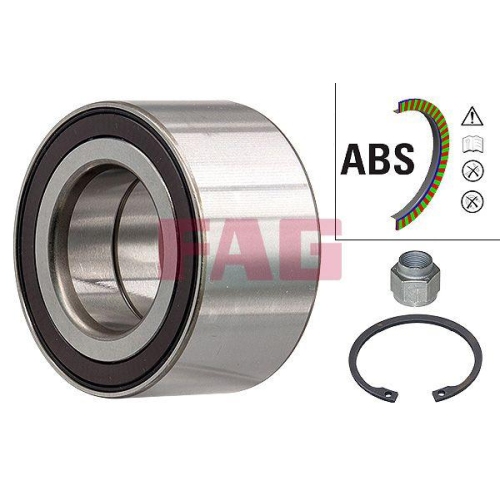 Radlagersatz Schaeffler Fag 713 6507 00 f&uuml;r Opel Peugeot Vorderachse
