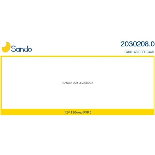 Generator Sando 2030208.0 f&uuml;r Opel Saab