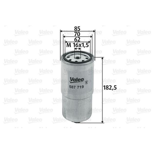 Kraftstofffilter Valeo 587719 f&uuml;r Bmw MG Rover Land Rover