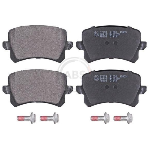 Bremsbelagsatz Scheibenbremse A.b.s. 37739 f&uuml;r Audi Seat VW Vag Hinterachse