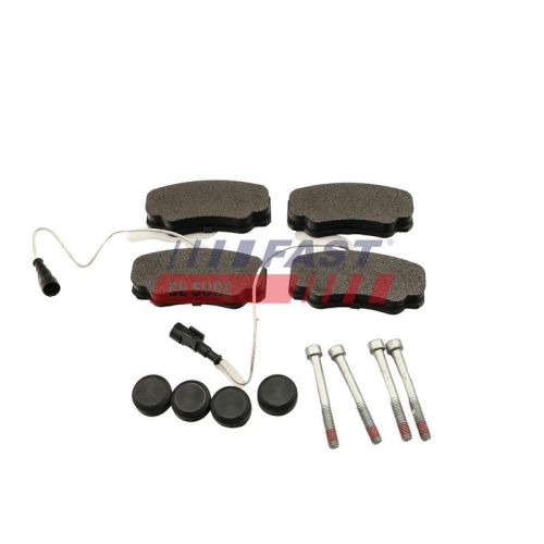Bremsbelagsatz Scheibenbremse Fast FT29577 f&uuml;r Nissan Renault Hinterachse