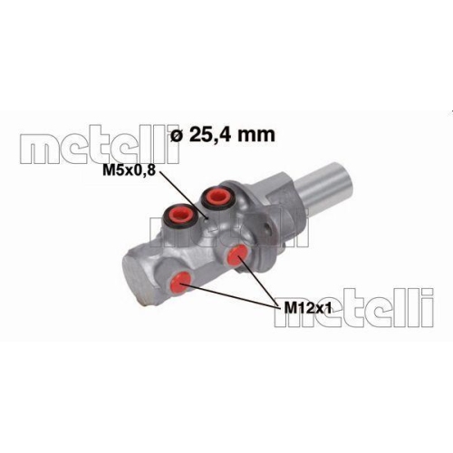 Hauptbremszylinder Metelli 05-0754 f&uuml;r Ford