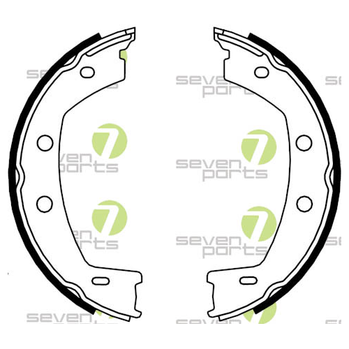 Bremsbackensatz 7 Seven Parts SVG21003 für Hinterachse