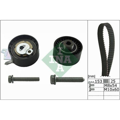 Zahnriemensatz Schaeffler Ina 530 0471 10 für Citroën Peugeot Citroën (df Psa)