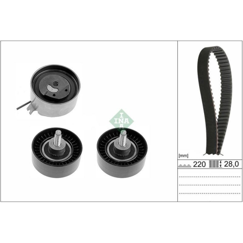 Zahnriemensatz Schaeffler Ina 530 0456 10 für Chrysler