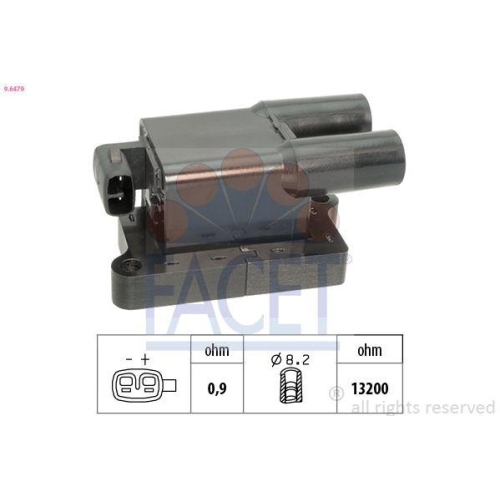 Z&uuml;ndspule Facet 9.6479 Oe Equivalent f&uuml;r Hyundai Kia Hitachi