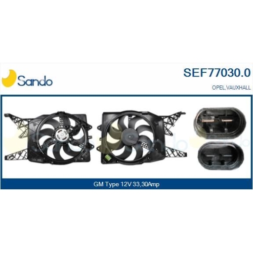 Elektromotor K&uuml;hlerl&uuml;fter Sando SEF77030.0 f&uuml;r General Motors