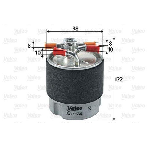 Kraftstofffilter Valeo 587566 f&uuml;r Nissan Renault