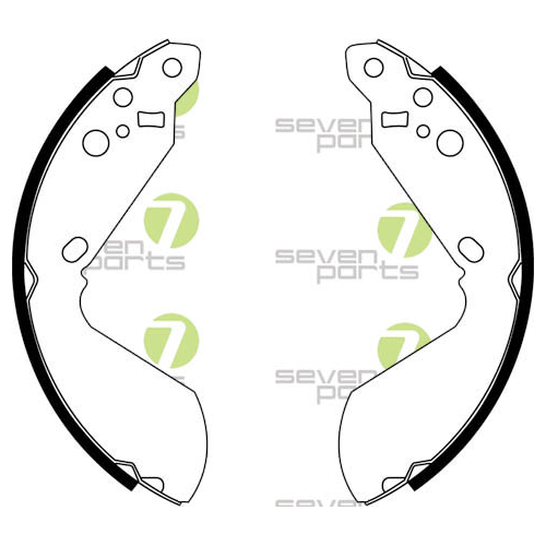 Bremsbackensatz 7 Seven Parts SVG21018 für Hinterachse