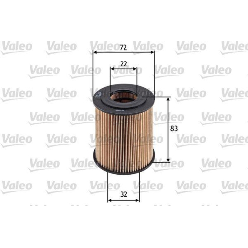 Ölfilter Valeo 586542 für Chrysler Mini