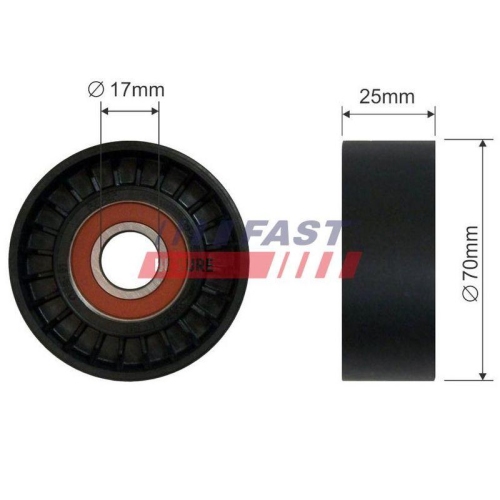 Spannrolle Keilrippenriemen Fast FT44551 f&uuml;r Citro&euml;n Fiat Iveco