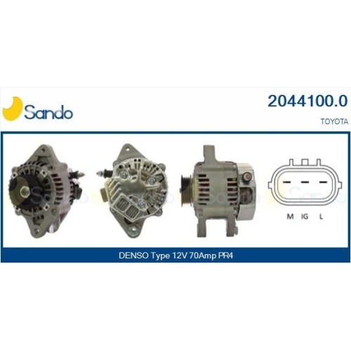 Generator Sando 2044100.0 f&uuml;r Toyota