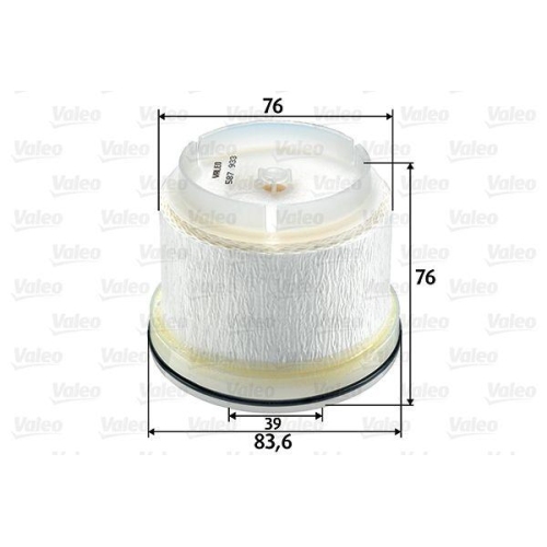 Kraftstofffilter Valeo 587933 f&uuml;r Fiat Isuzu Mitsubishi Toyota Lexus Jeep