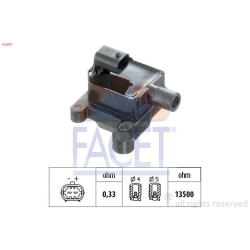 Z&uuml;ndspule Facet 9.6297 Oe Equivalent f&uuml;r Alfa Romeo Hitachi