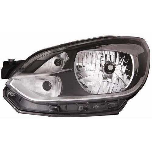 RECHTER SCHEINWERFER VOLKSWAGEN UP 2011 RARAB. SCHWARZE CHROMKANTE RECHTS DE