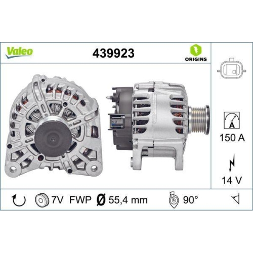 Generator Valeo 439923 Valeo Origins - New O.e. Technologie f&uuml;r Nissan Opel