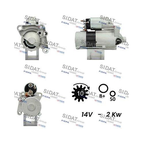 Starter Sidat S12VA0031A2 f&uuml;r Opel Renault Vauxhall