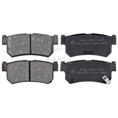 Bremsbelagsatz Scheibenbremse A.b.s. 37460 f&uuml;r Ssangyong Daewoo Hinterachse