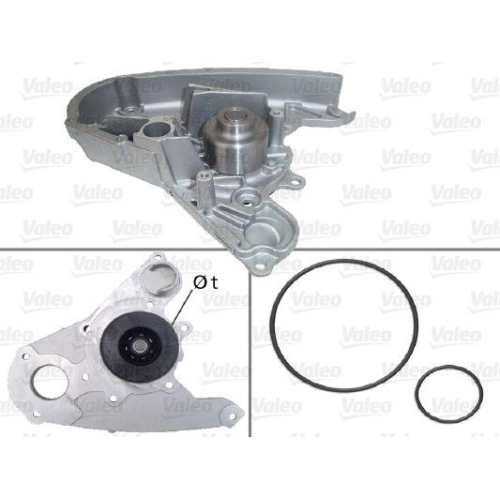 Wasserpumpe Motork&uuml;hlung Valeo 506864 f&uuml;r Fiat Iveco
