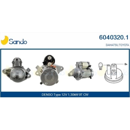 Starter Sando 6040320.1 für Toyota