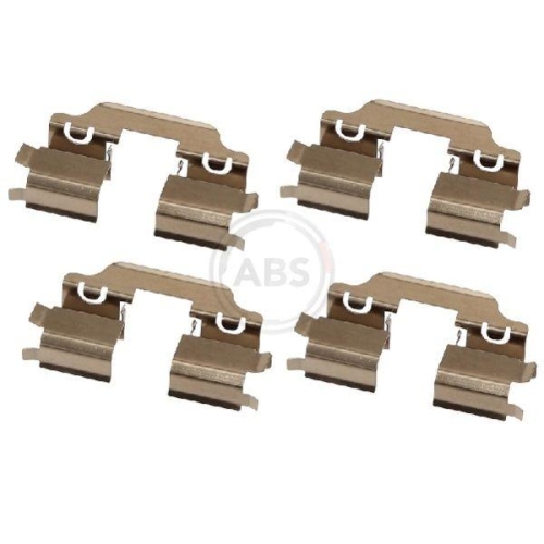 Zubehörsatz Scheibenbremsbelag A.b.s. 1653Q für Vorderachse