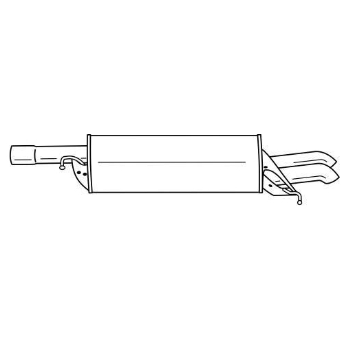 Endschalld&auml;mpfer Sigam 60682 f&uuml;r Skoda VW