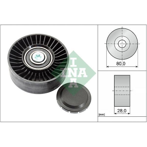 Umlenk /führungsrolle Keilrippenriemen Schaeffler Ina 532 0515 10 für Bmw Mini