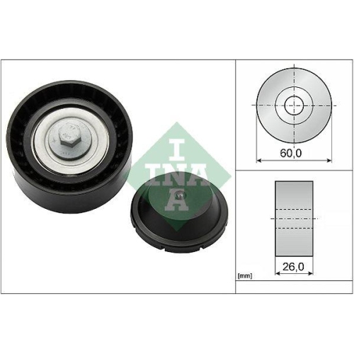 Umlenk /führungsrolle Keilrippenriemen Schaeffler Ina 532 0824 10 für Ford