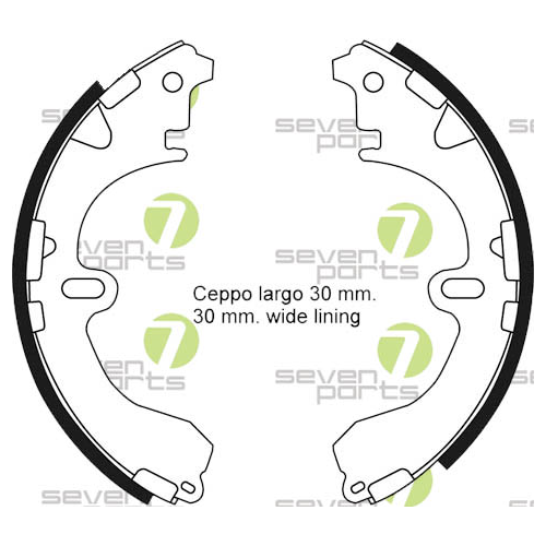 Bremsbackensatz 7 Seven Parts SVG21028 f&uuml;r Hinterachse