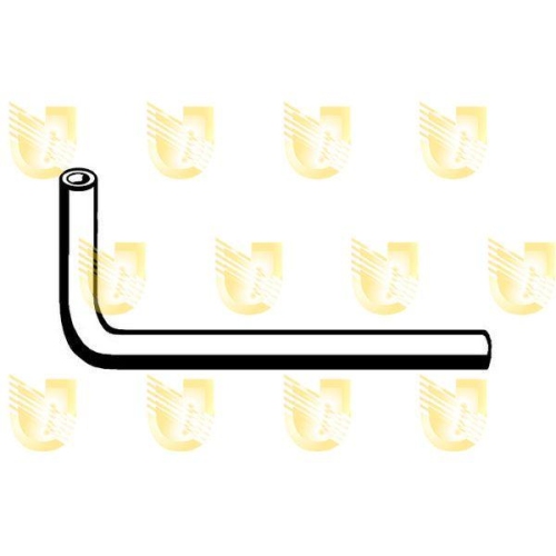 Schlauch Wärmetauscher (heizung) Unigom S2254 für Fiat Ausgang