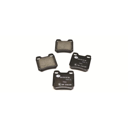 Bremsbelagsatz Scheibenbremse Hella 8DB 355 007-381 f&uuml;r Opel Saab Vauxhall