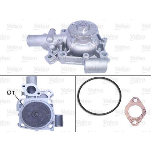 Wasserpumpe Motork&uuml;hlung Valeo 506106 f&uuml;r Alfa Romeo Fiat Iveco Opel Renault