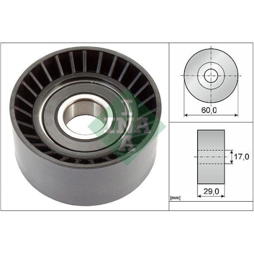 Umlenk /führungsrolle Keilrippenriemen Schaeffler Ina 532 0364 20 für Mitsubishi