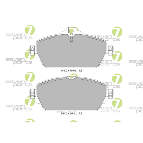 Bremsbelagsatz Scheibenbremse 7 Seven Parts SVP28020 f&uuml;r Mercedes Benz