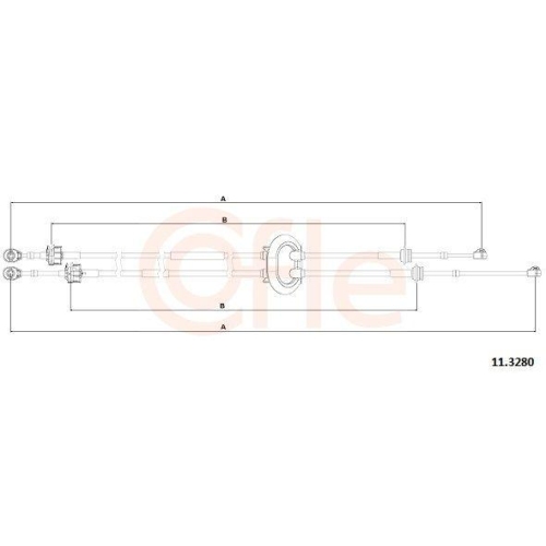 Seilzug Schaltgetriebe Cofle 11.3280 f&uuml;r Citro&euml;n