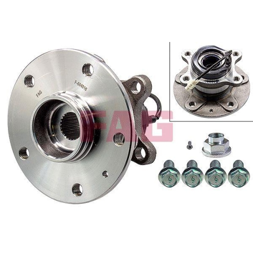 Radlagersatz Schaeffler Fag 713 6237 40 f&uuml;r Fiat Suzuki Hinterachse Rechts