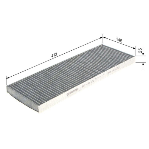Filter Innenraumluft Bosch 1987432330 f&uuml;r Opel Vauxhall Chevrolet Holden