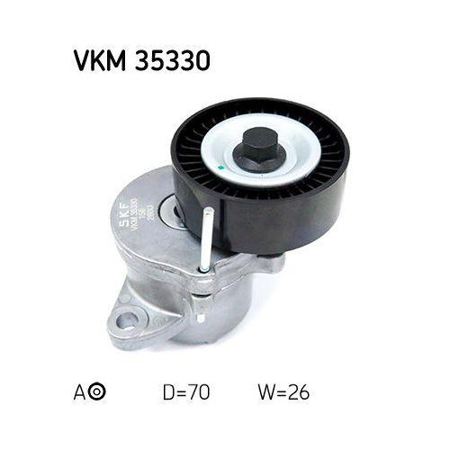 Riemenspanner Keilrippenriemen Skf VKM 35330 f&uuml;r Opel Vauxhall Chevrolet Mitte