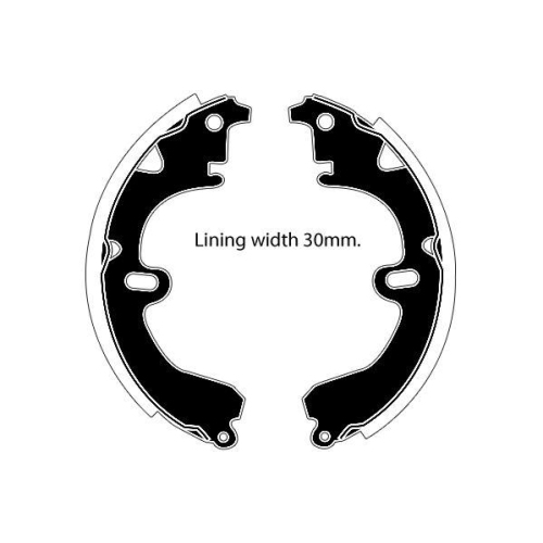 Bremsbackensatz Raicam RA25860 f&uuml;r Toyota Hinterachse