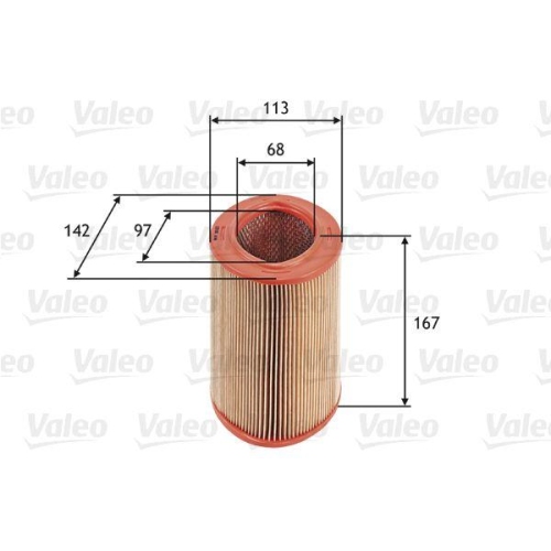 Luftfilter Valeo 585623 f&uuml;r Citro&euml;n Peugeot
