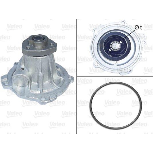 Wasserpumpe Motork&uuml;hlung Valeo 506513 f&uuml;r Audi Seat Skoda VW