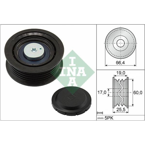 Umlenk /f&uuml;hrungsrolle Keilrippenriemen Schaeffler Ina 532 0642 10 f&uuml;r Hyundai