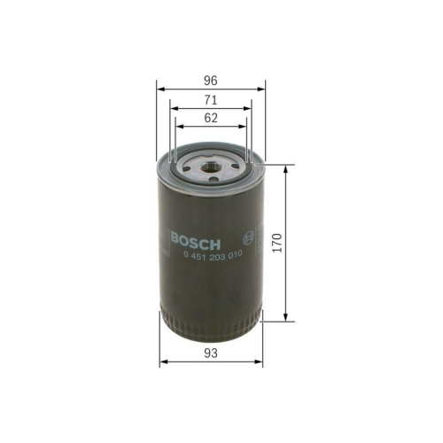 &Ouml;lfilter Bosch 0451203010 f&uuml;r Chrysler Citro&euml;n Daf Ford Gmc K&auml;ssbohrer Man Volvo
