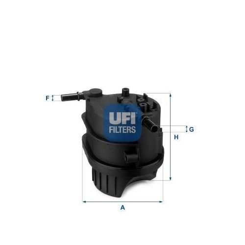 Kraftstofffilter Ufi 24.343.00 f&uuml;r Citro&euml;n Ford Mazda Peugeot Toyota