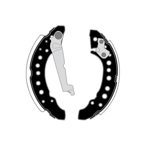 Bremsbackensatz Raicam RA28500 f&uuml;r Audi Hinterachse